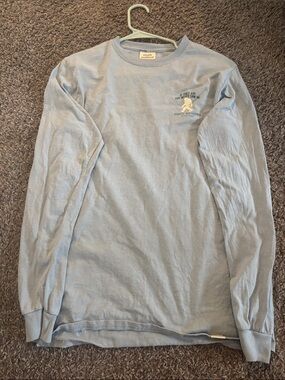Simply Southern Light Blue Long-Sleeve women’s Graphic Crewneck Shirt